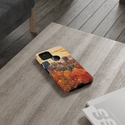 An Urban Autumn Overlook - Impact Resistant Phone Case